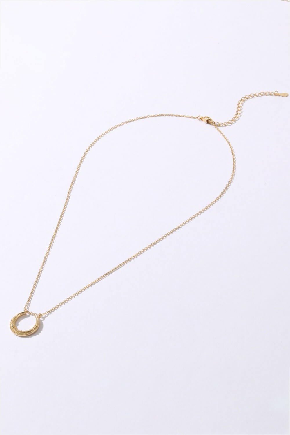 Geometric Pendant Gold-Plated Necklace